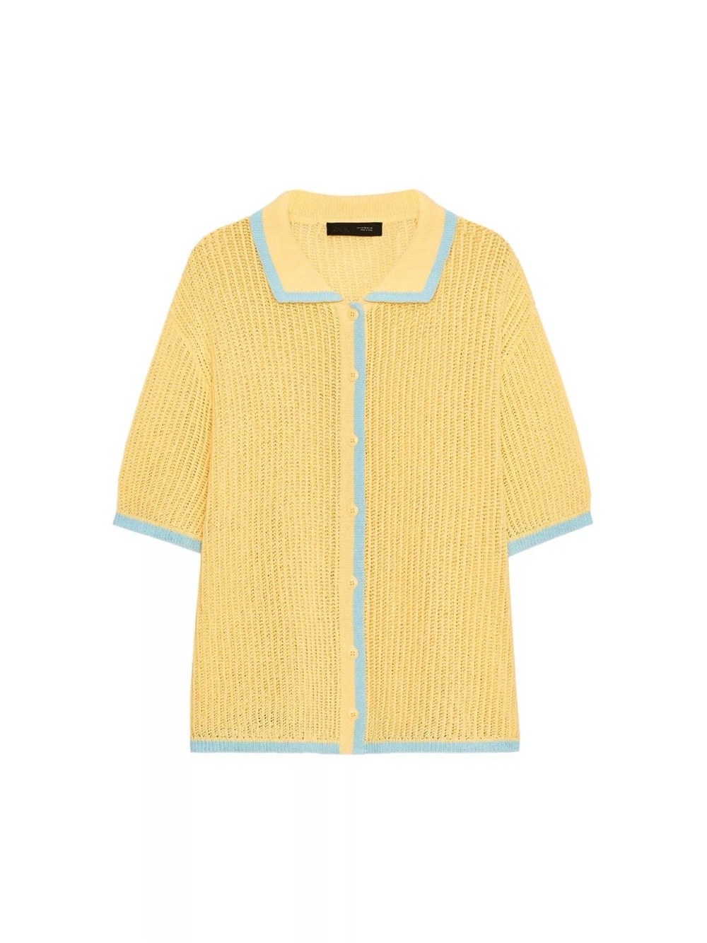 Zara Collar polo Cardigan Size S
